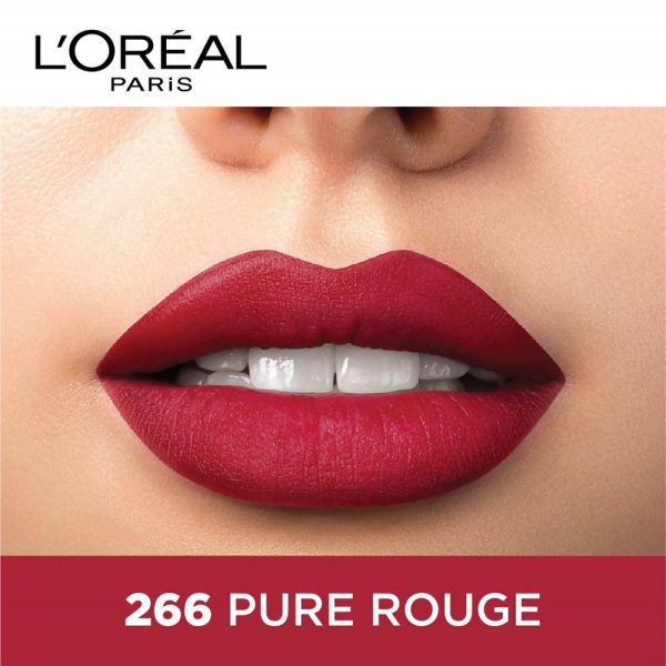 L Oreal Paris Color Riche Moist Matte Lipstick - 266 Pure Rouge Fashion