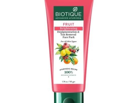 Biotique Advanced Ayurveda Fruit Brightening Depigmentation & Tan Removal Face Pack Cheap