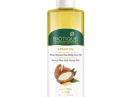 Biotique Advanced Organics Argan Oil From Morocco Non-sticky Hair Oil on Sale