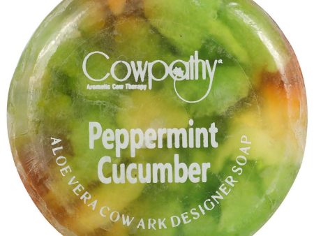 Cowpathy Perppermint Cucumber Aloe Vera Cow Ark Designer Soap (100 Gm) Fashion