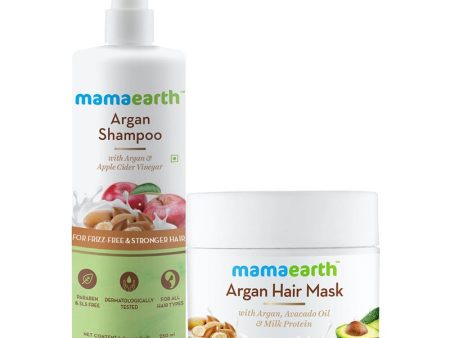 Mamaearth Argan Hair Mask & Argan Shampoo Supply