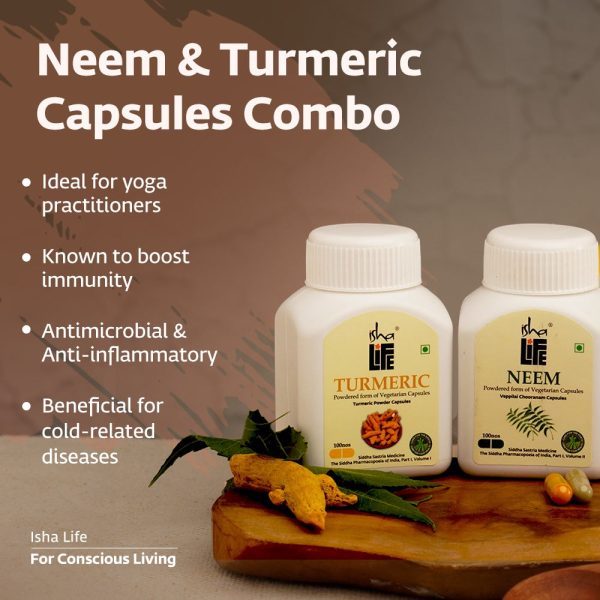 Isha Life Neem and Turmeric Capsules For Cheap