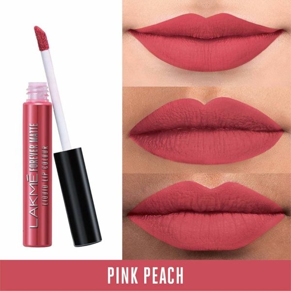 Lakme Forever Matte Liquid Lip Colour - Pink Peach For Sale