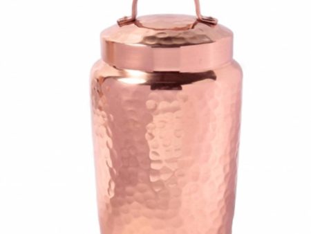 Isha Life Hammered Copper Container with Lid Hot on Sale