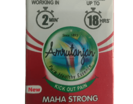 Amrutanjan Maha Strong Pain Balm Red Online now