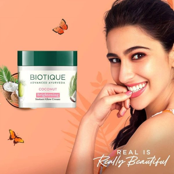 Biotique Advanced Ayurveda Bio Coconut Whitening & Brightening Cream Online now