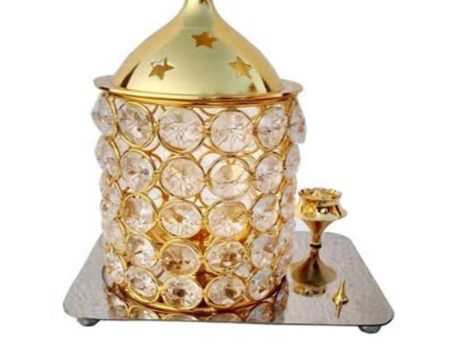 Puja N Pujari 3D Kit Akhand Diya With Incense Holder For Puja on Sale