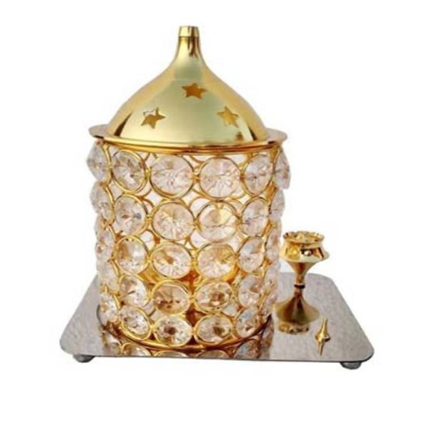 Puja N Pujari 3D Kit Akhand Diya With Incense Holder For Puja on Sale