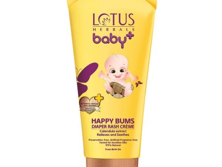 Lotus Herbals Baby+ Happy Bums Diaper Rash Creme (100 Gm) Online Sale