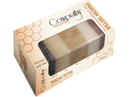 Cowpathy Pancha Tattva 5 Layer Panchagavya Handmade Honey Soap (150gm) For Sale