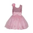 Asmaani Baby Girl s Pink Color Satin Knee Length Frock (AS-DRESS-22030) Cheap