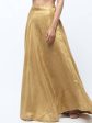 Cheera Golden Color Silk Blend Long Skirt Online Hot Sale