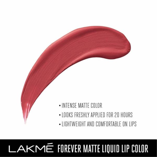 Lakme Forever Matte Liquid Lip Colour - Pink Peach For Sale