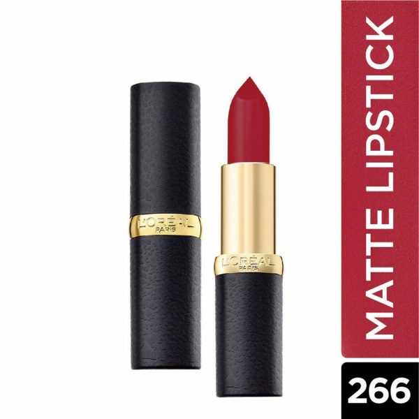 L Oreal Paris Color Riche Moist Matte Lipstick - 266 Pure Rouge Fashion