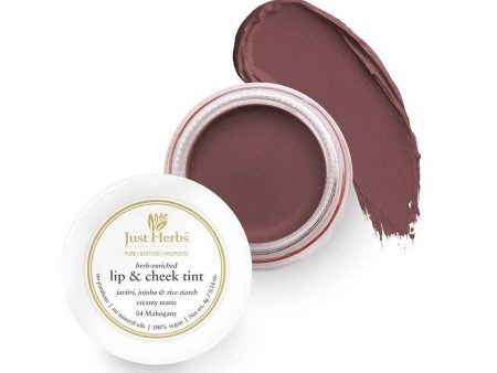 Just Herbs Herb Enriched Lip & Cheek Tint ( Mahogany-04 ) (4 Ml) Hot on Sale