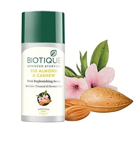 Biotique Advanced Ayurveda Bio Almond and Cashew Fresh Replenishing Hair Serum Sale