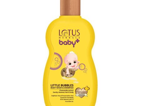 Lotus Herbals Baby+ Little Bubbles Body Wash & Shampoo (200 Ml) Fashion