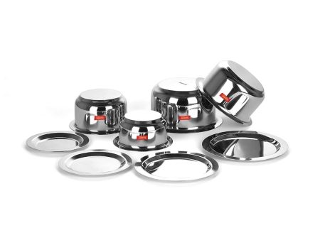 Sumeet Stainless Steel Tope  Patila cookware With Lids Discount