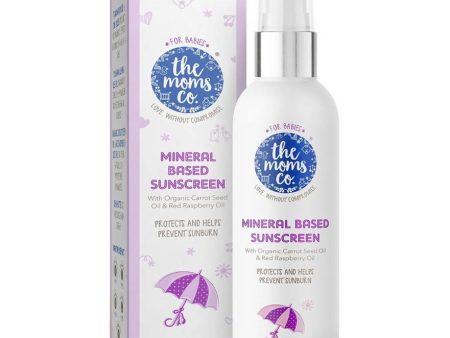 The Moms Co Waterproof SPF 50+ Natural Mineral Based Baby Sunscreen For UV-A & UV-B Protection For Discount