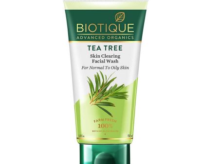 Biotique Advanced Organics Tea Tree Skin Clearing Facial Wash Online Sale