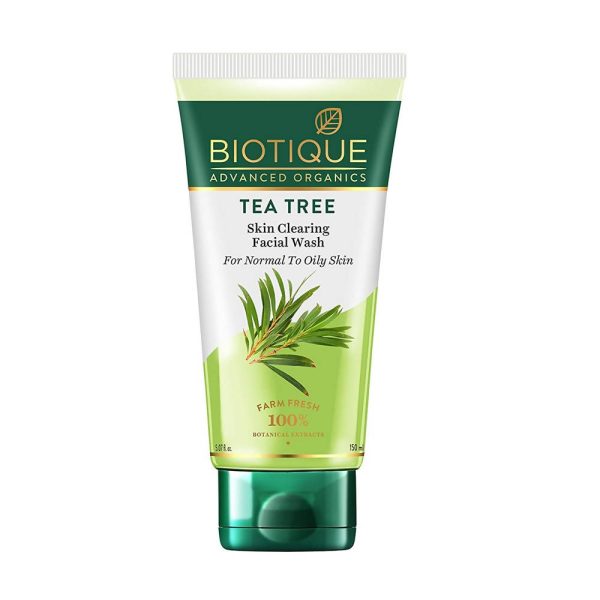 Biotique Advanced Organics Tea Tree Skin Clearing Facial Wash Online Sale