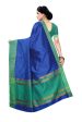 Vamika Blue Cotton Silk Weaving Saree (Manipuri Blue) Online now