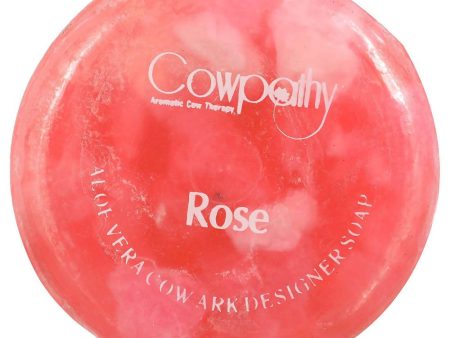 Cowpathy Rose Aloe Vera Cow Ark Designer Soap (100 Gm) Fashion