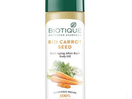 Biotique Advanced Ayurveda Bio Carrot Seed Anti-Aging After-Bath Body Oil For Discount