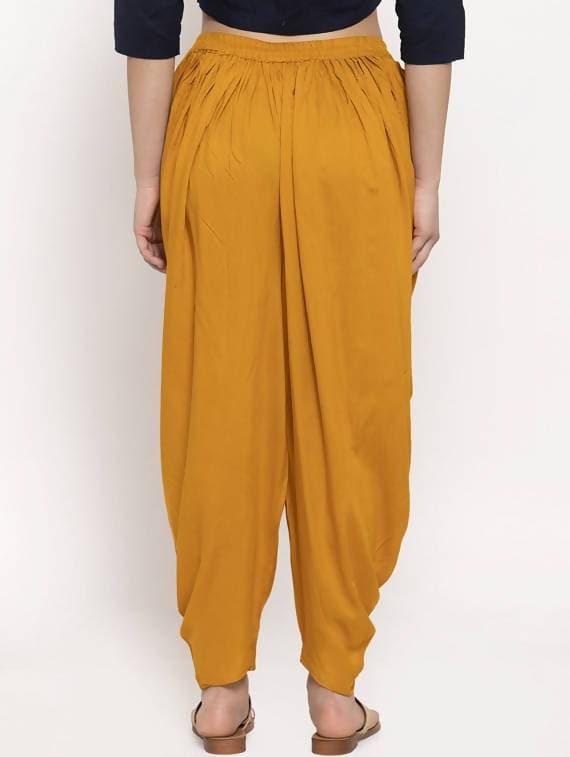 Cheera Women’s Mustard Dhoti Pant CH09D Online