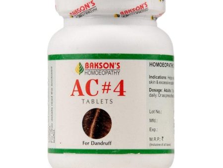 Bakson s Homeopathy AC#4 Tablet Online Hot Sale