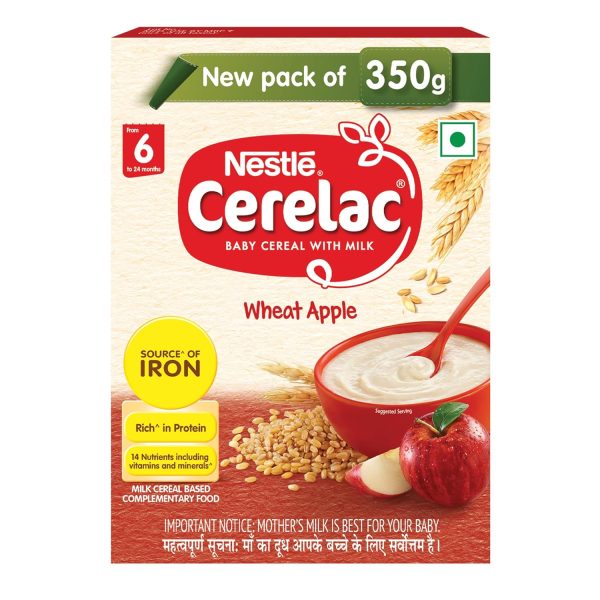 Nestle Cerelac Baby Cereal With Milk - Wheat Apple For Sale