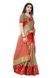 Vamika Banarasi Jacquard Weaving Brown Saree (DHONI CHIKU) For Discount