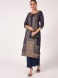 Cheera Hand Block Print Navy Color Straight Kurta Hot on Sale