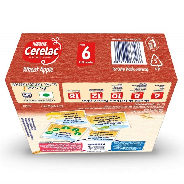 Nestle Cerelac Baby Cereal With Milk - Wheat Apple For Sale