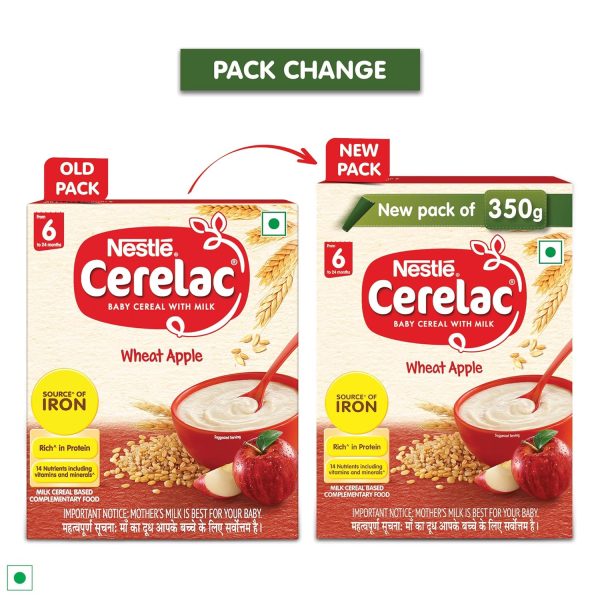 Nestle Cerelac Baby Cereal With Milk - Wheat Apple For Sale