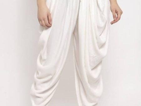 Cheera Women’s White Dhoti Pant CH07D Online Sale