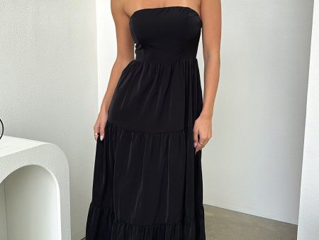 Hailey Maxi Dress - Black Sale