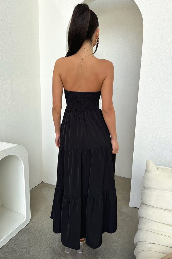 Hailey Maxi Dress - Black Sale