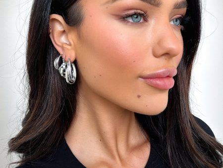 Tyra Earrings 3 Pack - Silver Discount