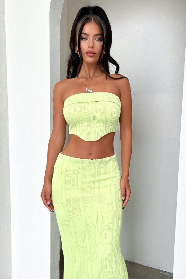 Xava Crop - Green For Discount