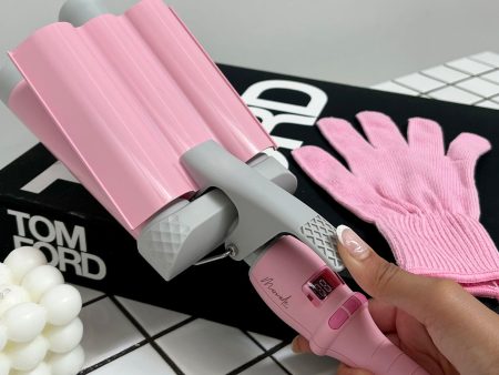 Mermade Pro Hair Waver - Pink 32MM For Cheap